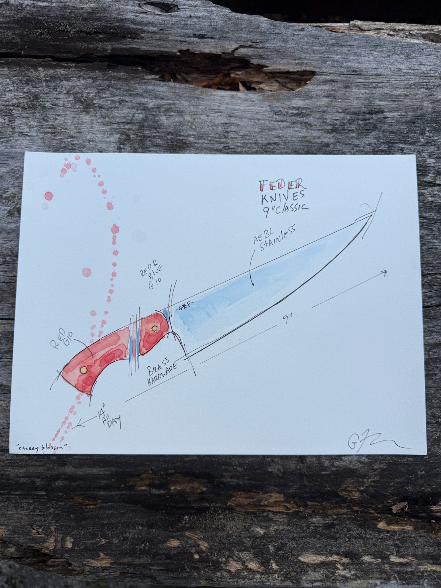 Original Watercolor "Cherry Blossom"