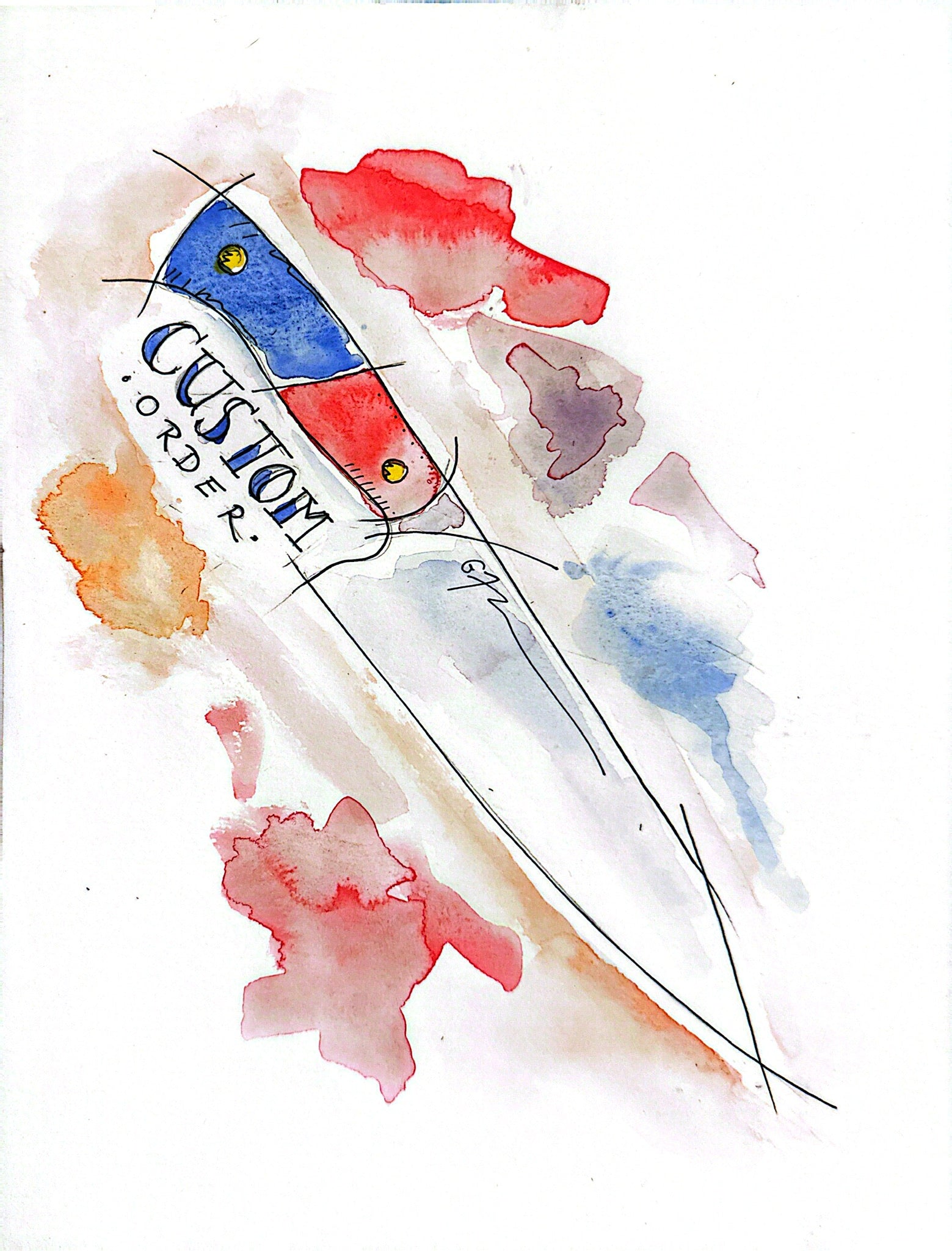Custom 9x12 Watercolor Add-On